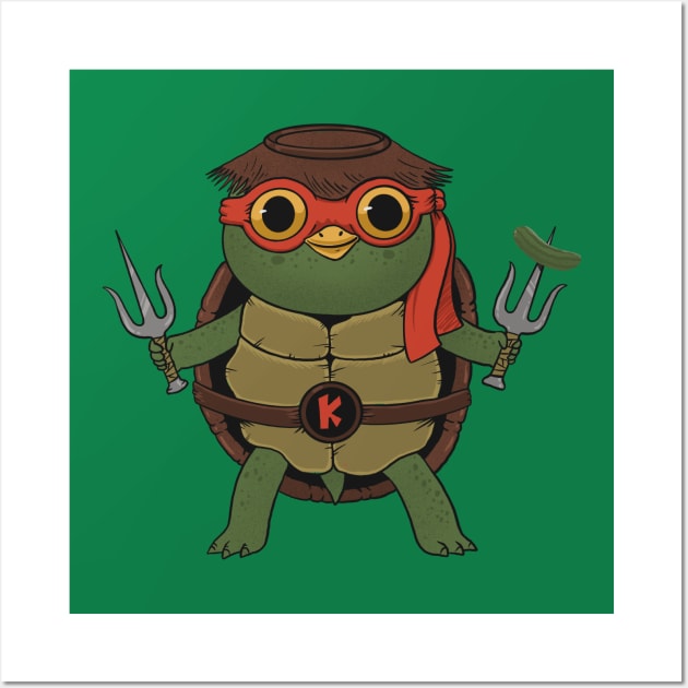 Kappa Ninja Mutant Turtle Wall Art by ppmid